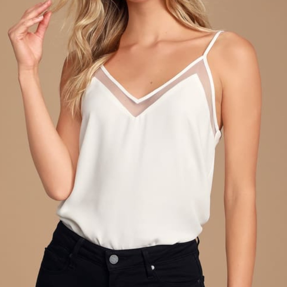 Lulus Mesh Blouse - Small